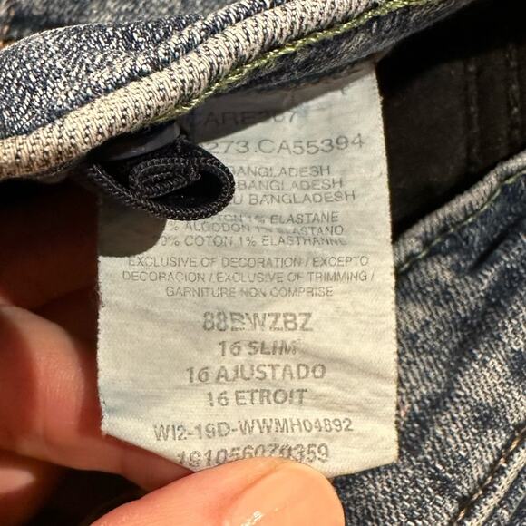 Wrangler Retro Youth 16 Slim Western Denim Jeans Adjustable Waist - Picture 5 of 8